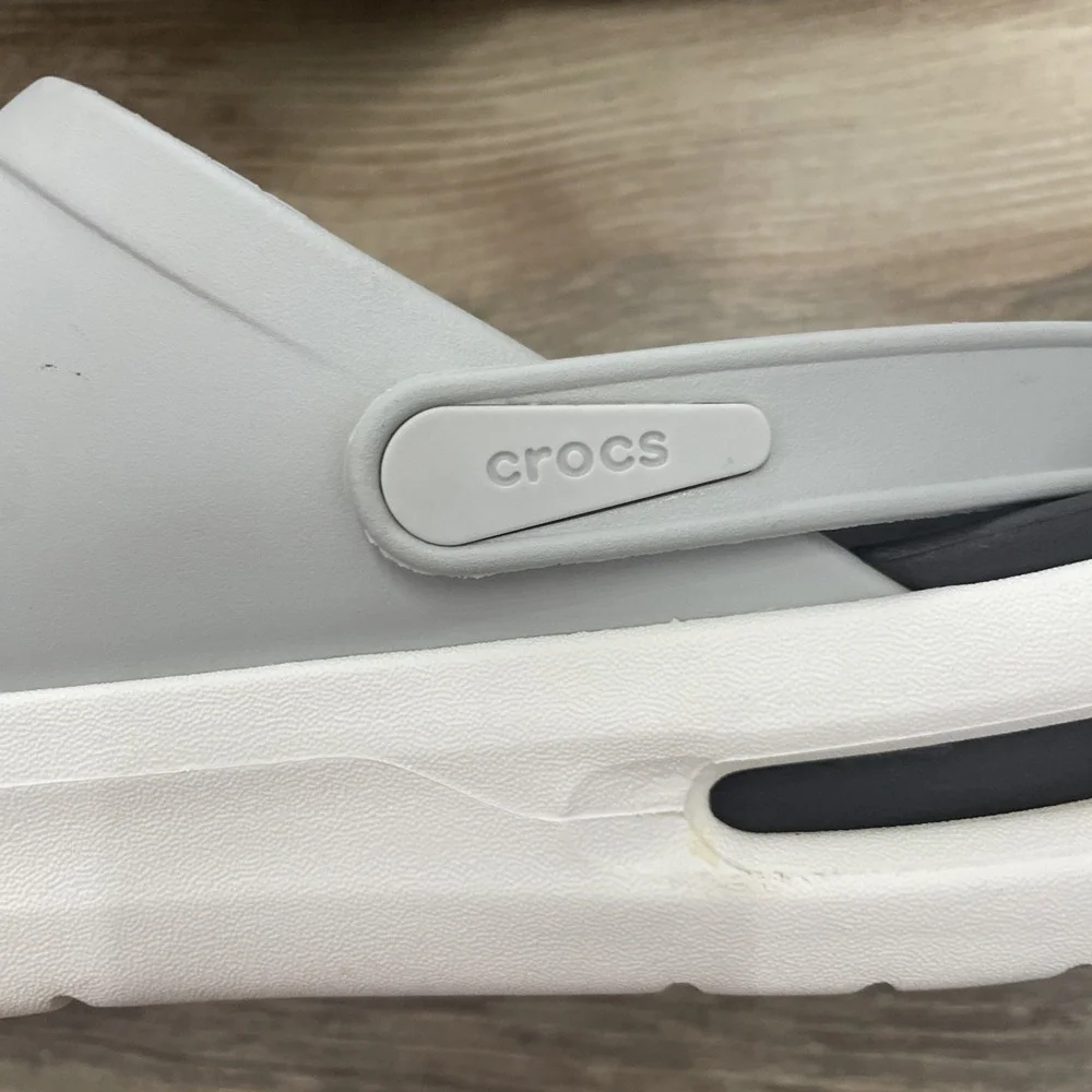 Crocs InMotion Clogs Atmosphere Mens Size 13 Gray Comfort Mules 209964-410